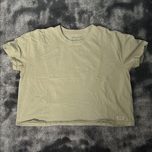 Life Is Good Women's Khaki Short Sleeve Tee